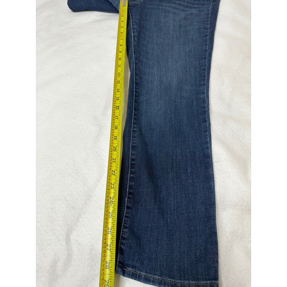 Levi Strauss Signature Straight Jeans Womens 12S Blue Mid Rise Stretch Good - Picture 8 of 9